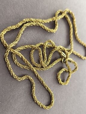 Gold Rope Chain Necklace
